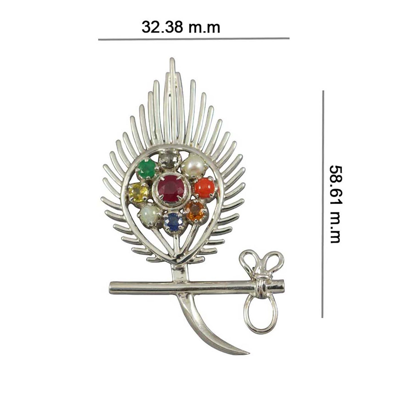 Navratan Krishna Pendant
