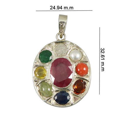 Navratan Pendant