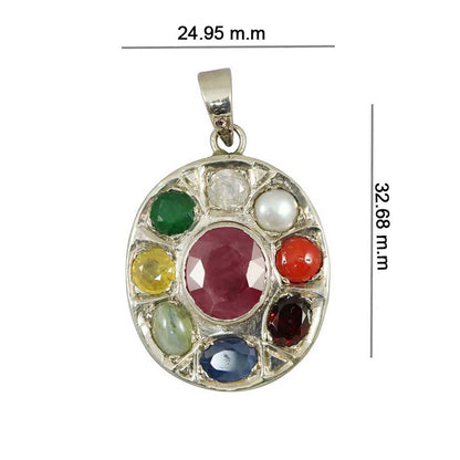 Navratan Pendant