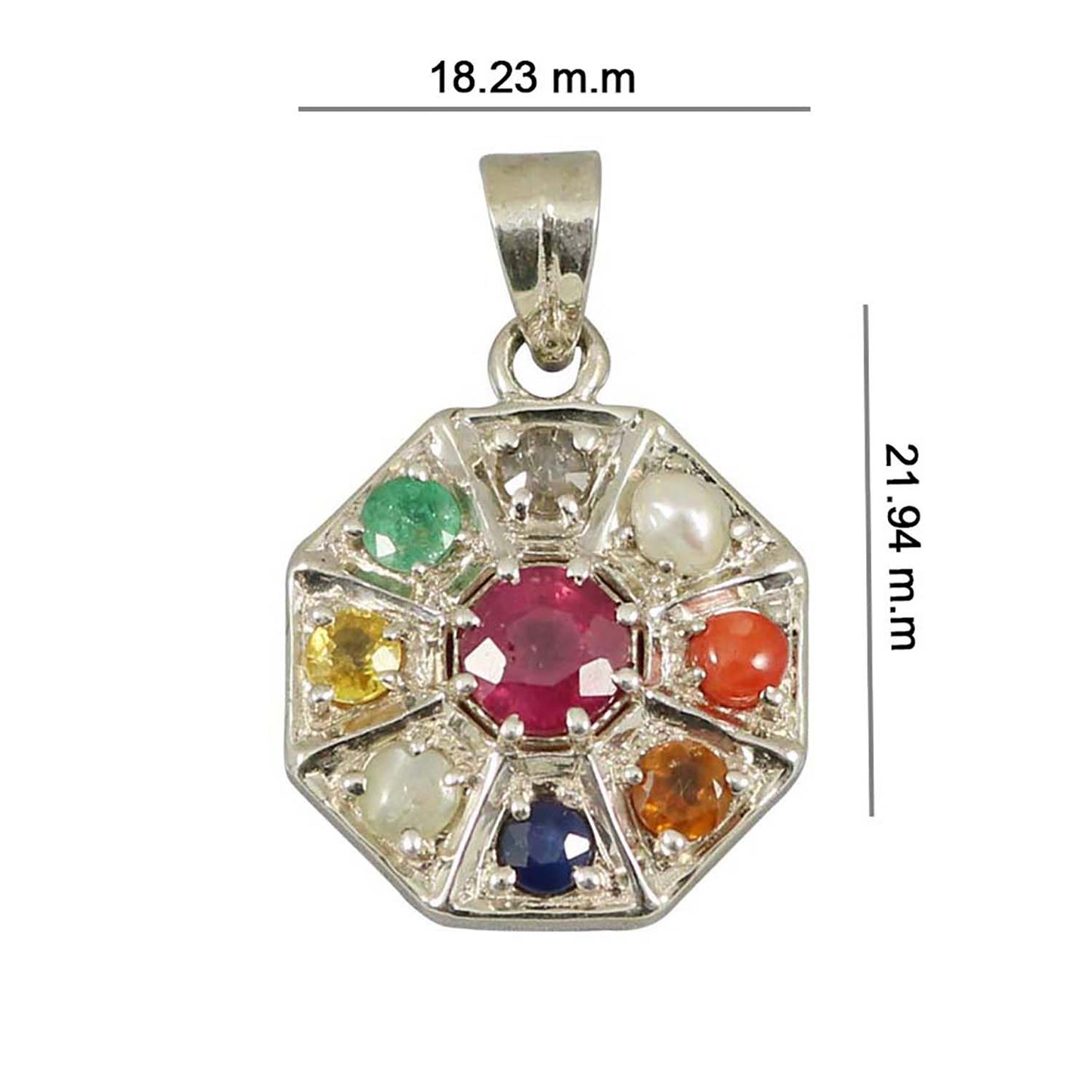 Navratan Pendant