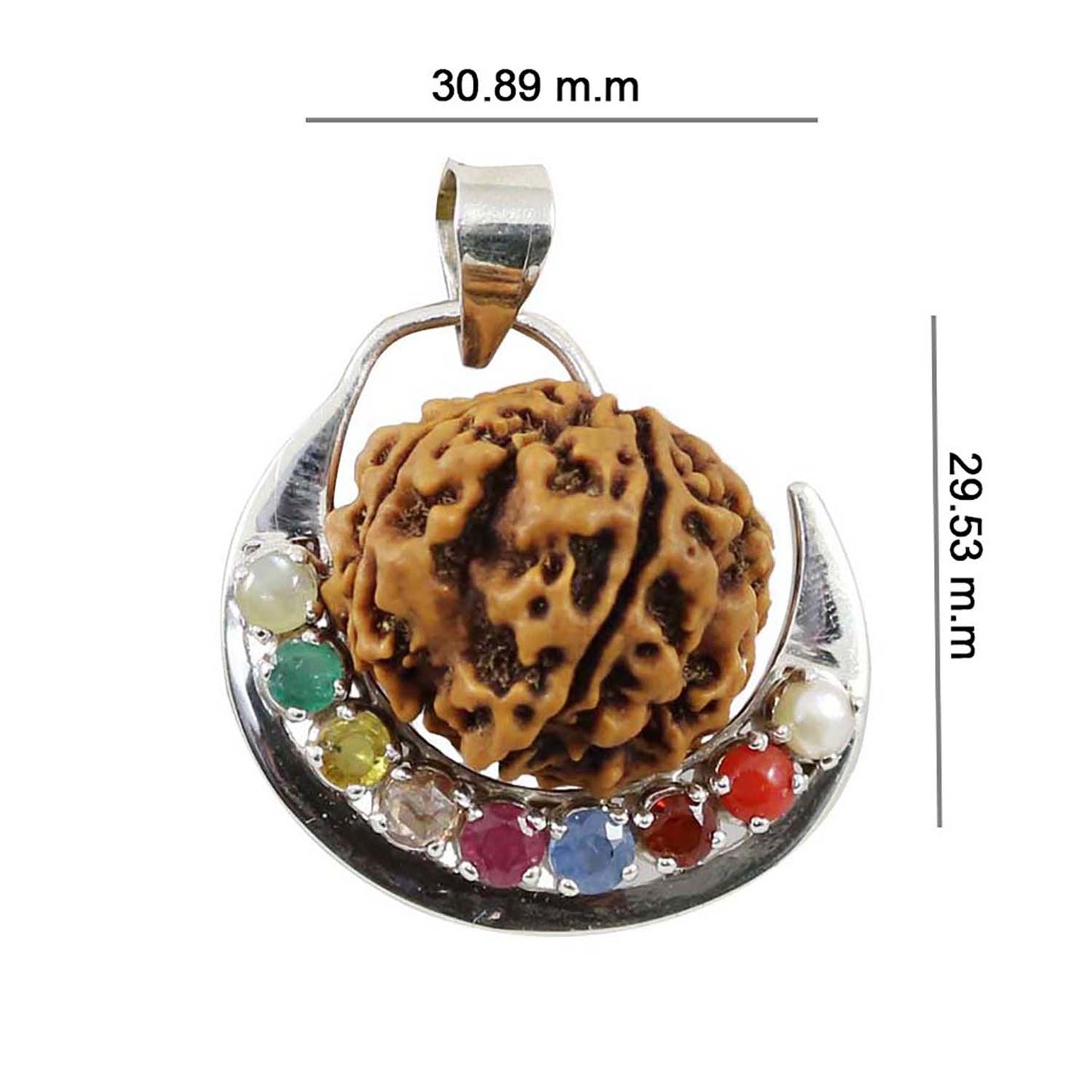 Navratan Omkara Pendant