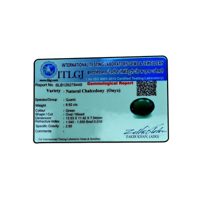Green Onyx 8.82 Carat