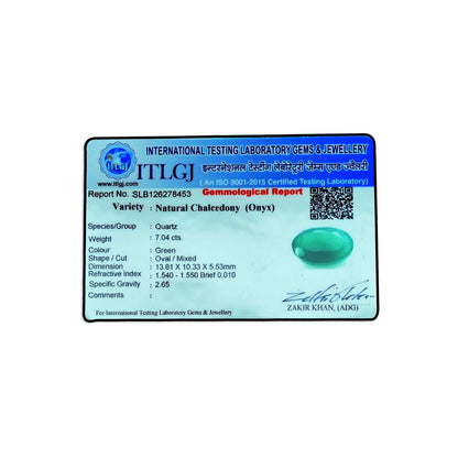 Green Onyx 7.04 Carat