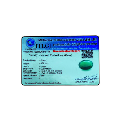 Green Onyx 9.56 Carat