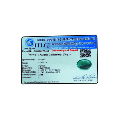Green Onyx 10 Carat