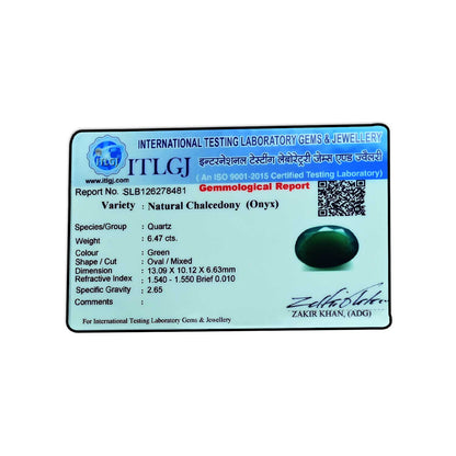 Green Onyx 6.47 Carat