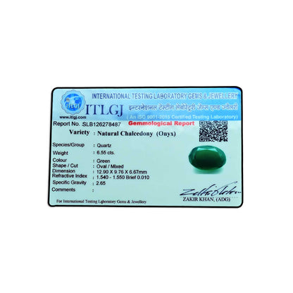 Green Onyx 6.55 Carat