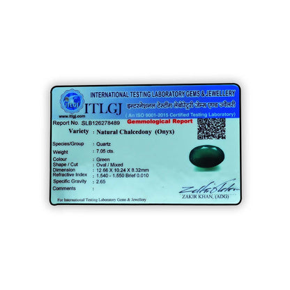 Green Onyx 7.05 Carat