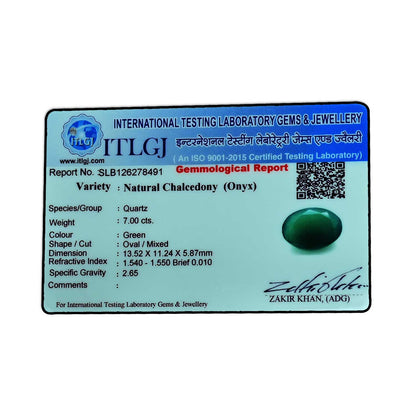 Green Onyx 7 Carat