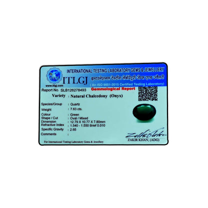 Green Onyx 7.63 Carat