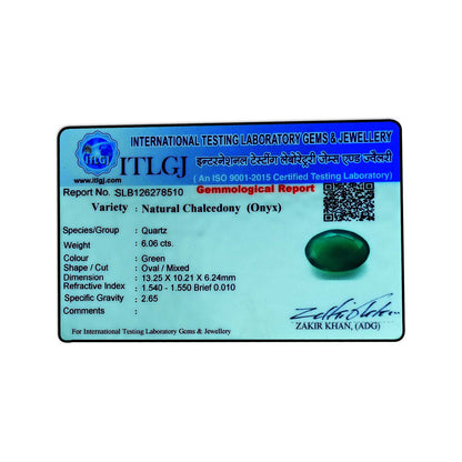 Green Onyx 6.06 Carat