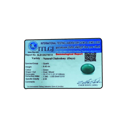 Green Onyx 6.43 Carat