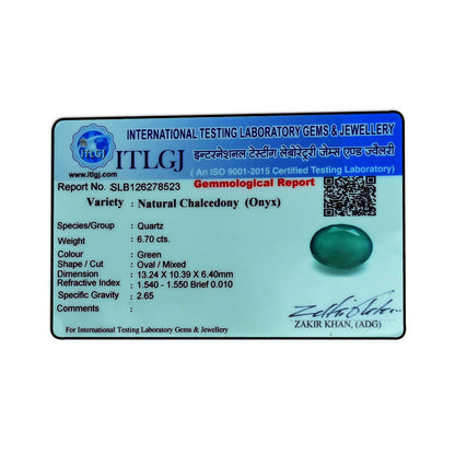 Green Onyx 6.7 Carat