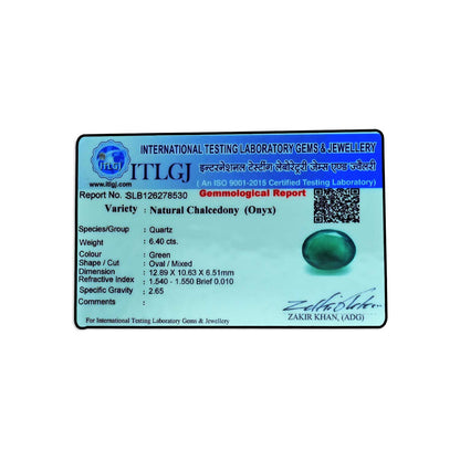 Green Onyx 6.4 Carat
