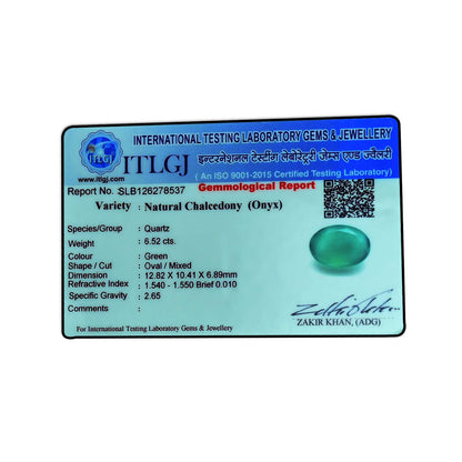 Green Onyx 6.52 Carat