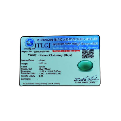 Green Onyx 5.65 Carat