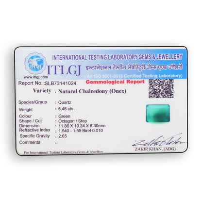 Green Onyx 6.46 Carat
