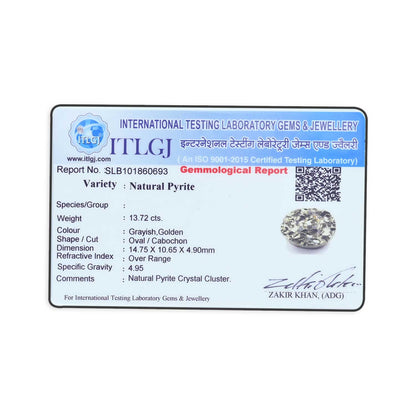 Natural Pyrite Cts 13.72 Ratti 15.08