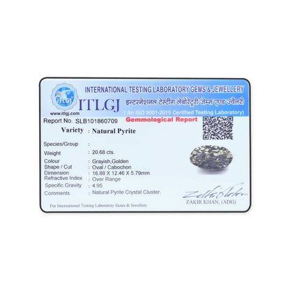 Natural Pyrite Cts 20.68 Ratti 22.74