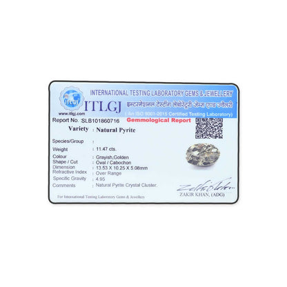 Natural Pyrite Cts 11.47 Ratti 12.61