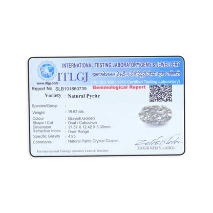 Natural Pyrite Cts 19.62 Ratti 21.57