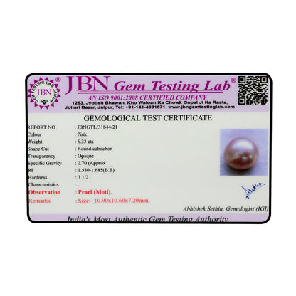 Fresh Water Pearl (Moti) 6.33 Carat