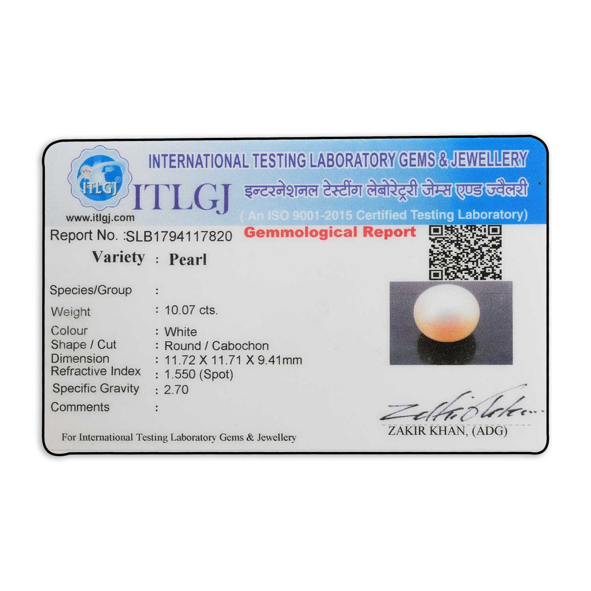 Fresh Water Pearl (Moti) 10.07 Carat