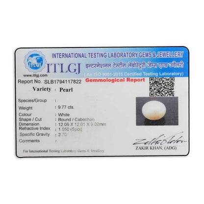Fresh Water Pearl (Moti) 9.77 Carat