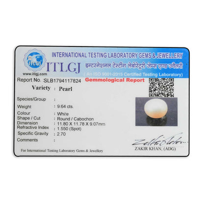 Fresh Water Pearl (Moti) 9.64 Carat