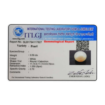 Fresh Water Pearl (Moti) 9.59 Carat