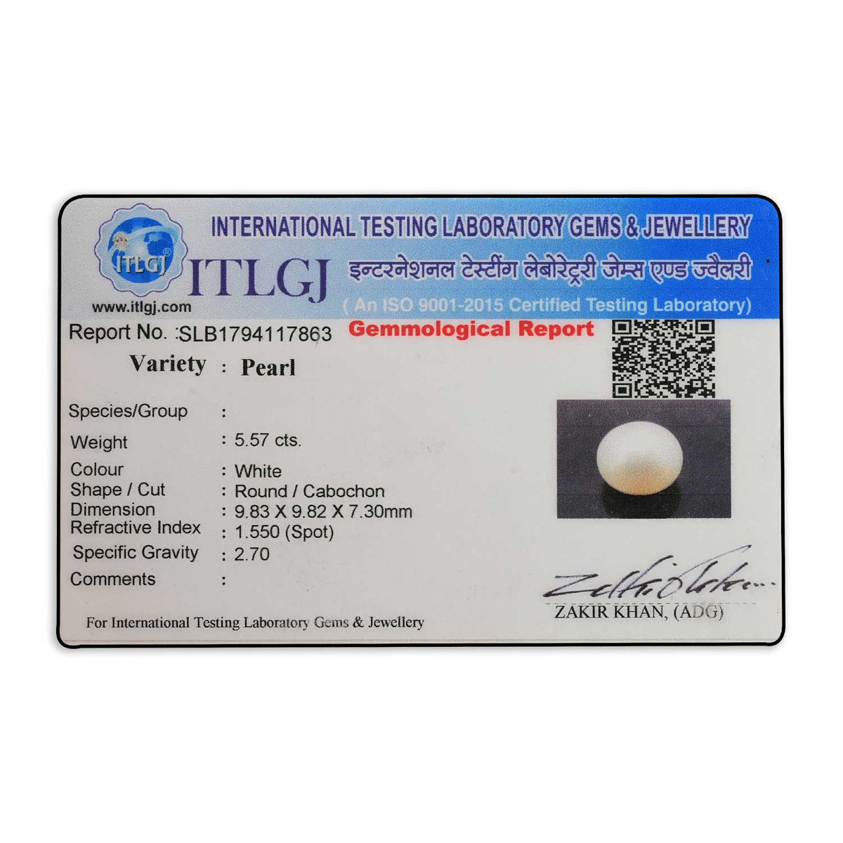 Fresh Water Pearl (Moti) 5.57 Carat