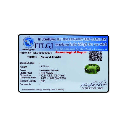 Afghani Peridot 3.75 Carat