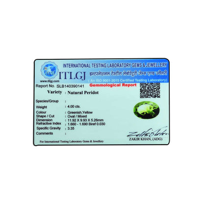 Peridot 4 Carat