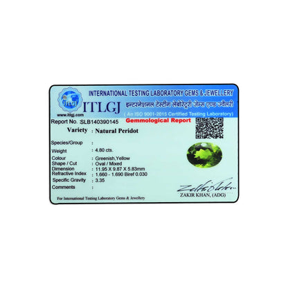 Peridot 4.8 Carat