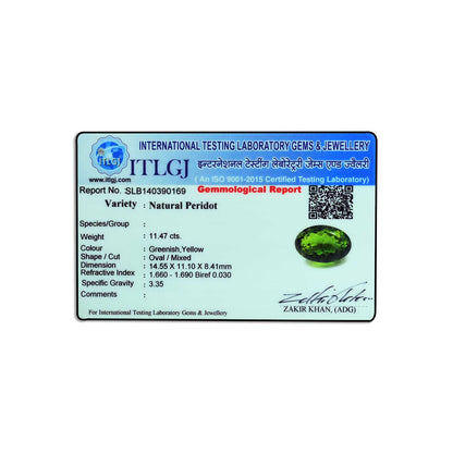 Peridot 11.47 Carat