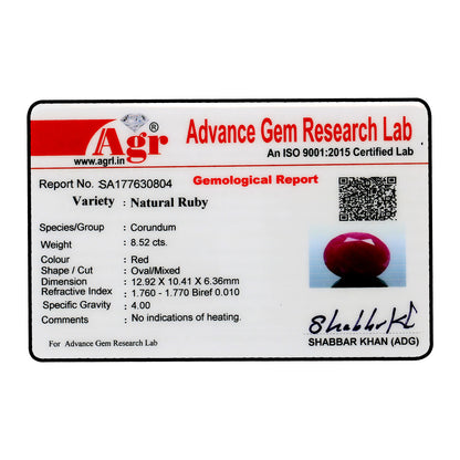 Ruby - 8.52 Carat