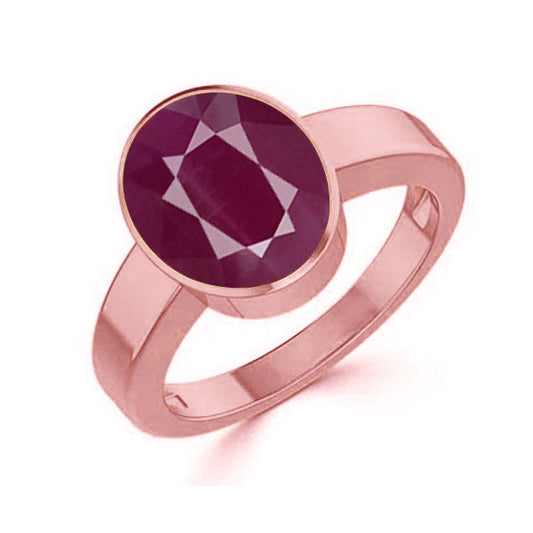 Ruby (Special Quality) Rose Gold Ring (R1)