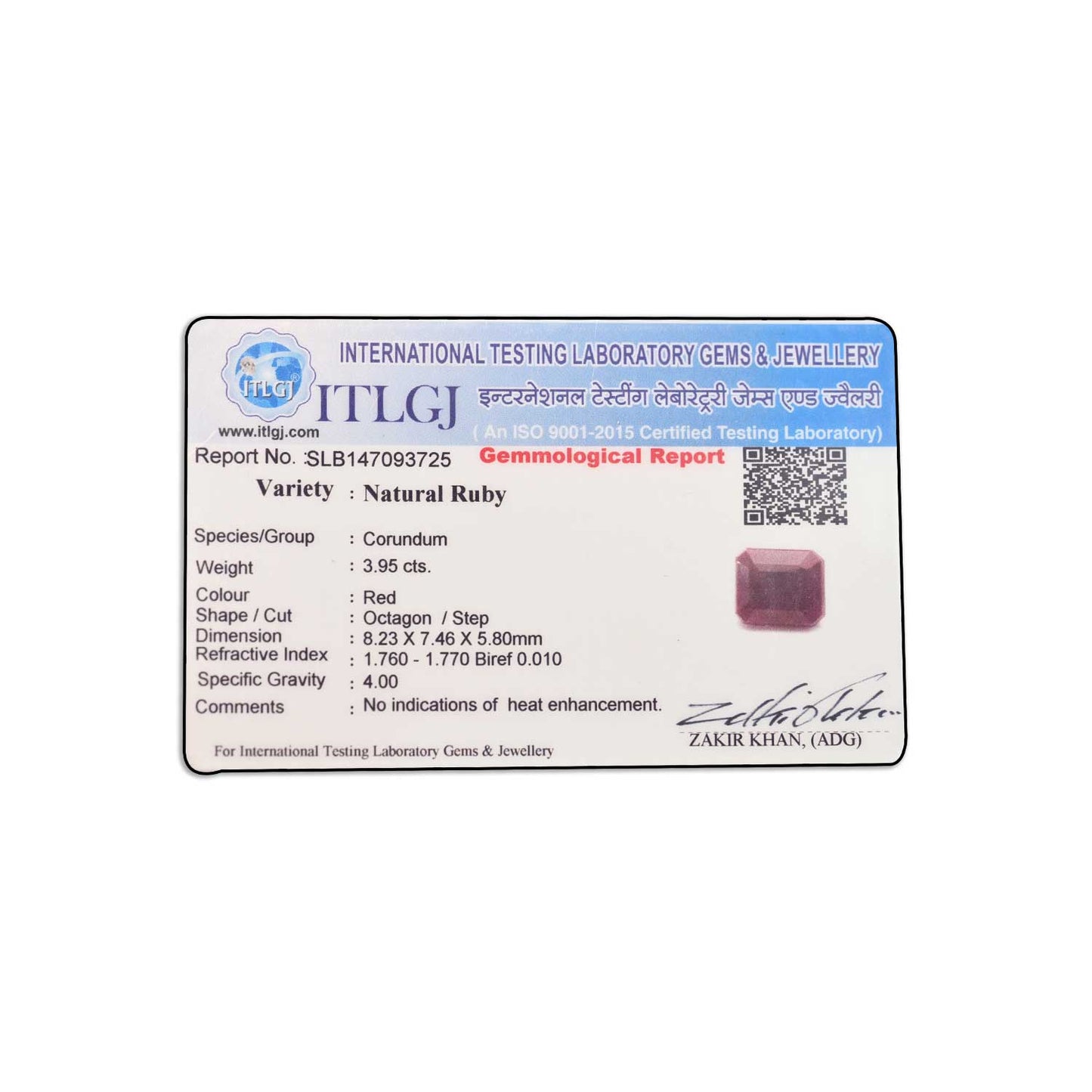 Ruby 3.95 Carat
