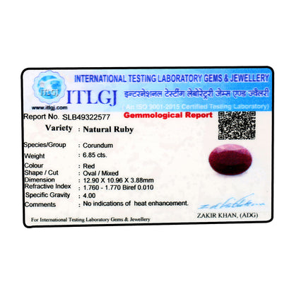 Ruby - 6.85 Carat