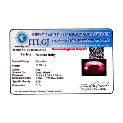 Ruby - 10.09 Carat