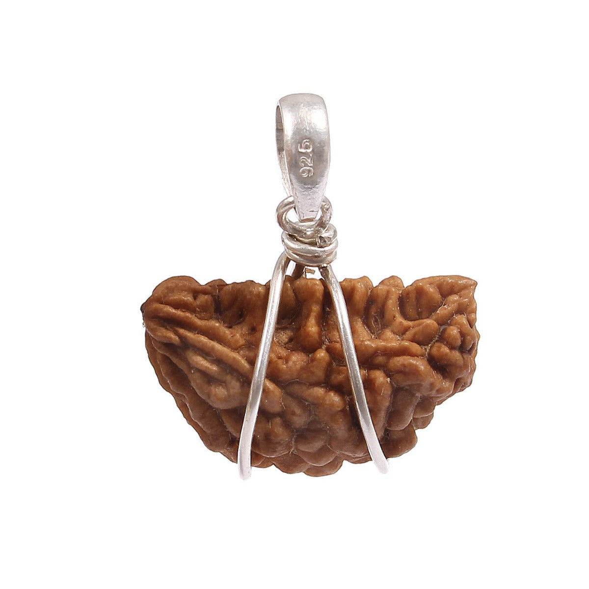 1 Mukhi Rudraksha Silver Pendant