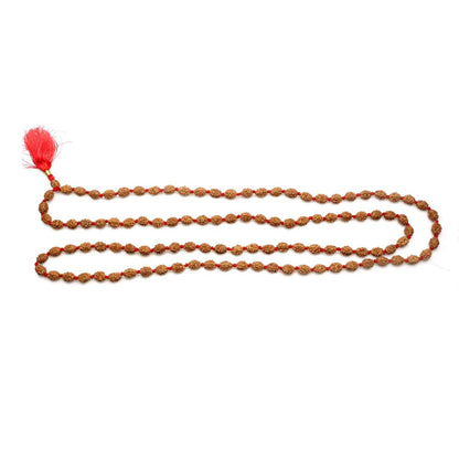 4 Mukhi Rudraksha Mala (108+1 Beads)
