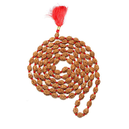 4 Mukhi Rudraksha Mala (108+1 Beads)