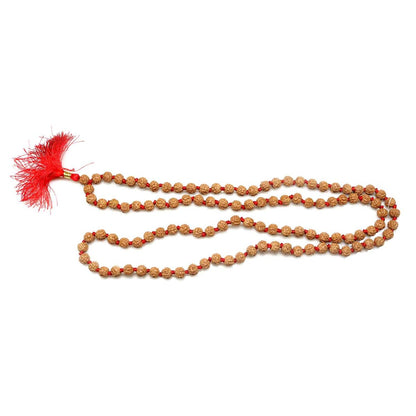 5 Mukhi Rudraksha Mala (108+1 Beads)
