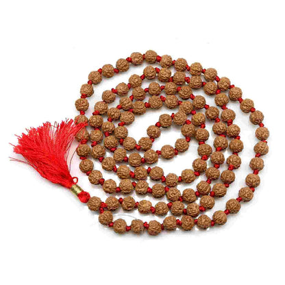 5 Mukhi Rudraksha Mala (108+1 Beads)