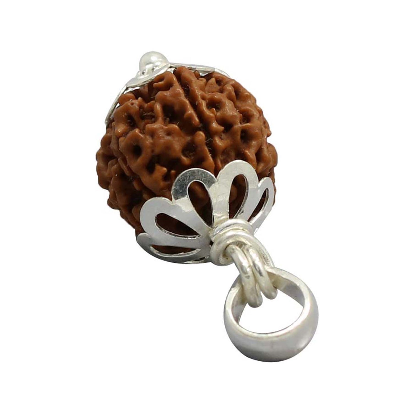 7 Mukhi Rudraksha Silver Pendant (Nepal)