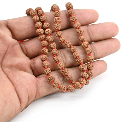 5 Mukhi Rudraksha Mala (Indonesia) (108+1 Beads) GJSPC Certified 6.00-6.50 M.M.
