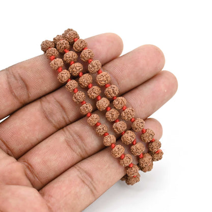 5 Mukhi Rudraksha Mala (Indonesia) (108+1 Beads) GJSPC Certified 6.00-6.50 M.M.