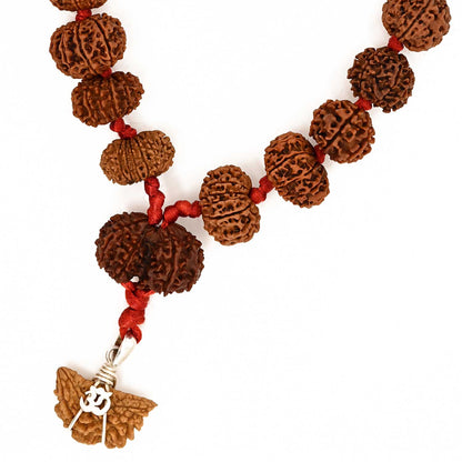 Rudraksha Siddha Mala 1 to 14 Mukhi With Gauri Shankar, Ganesh Rudraksha GJSPC Certified