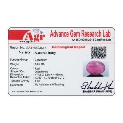 Ruby - 4.55 Carat